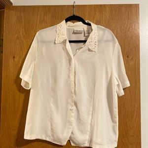 Vintage Button Down with Pearls